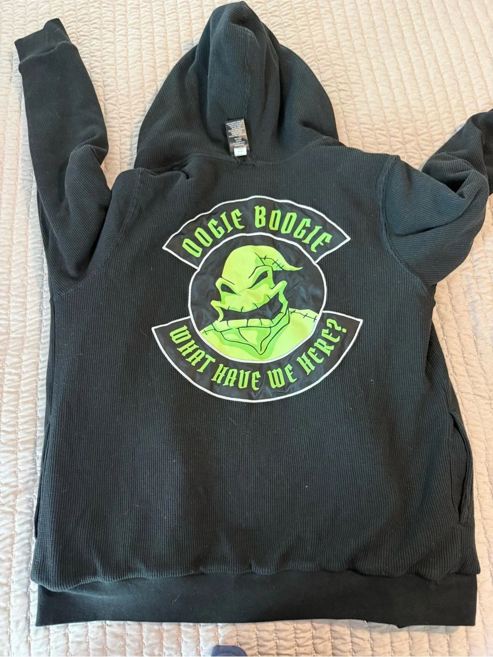 Disney Nightmare Before Christmas Oogie Boogie Reversible Hoodie (Adults Medium)